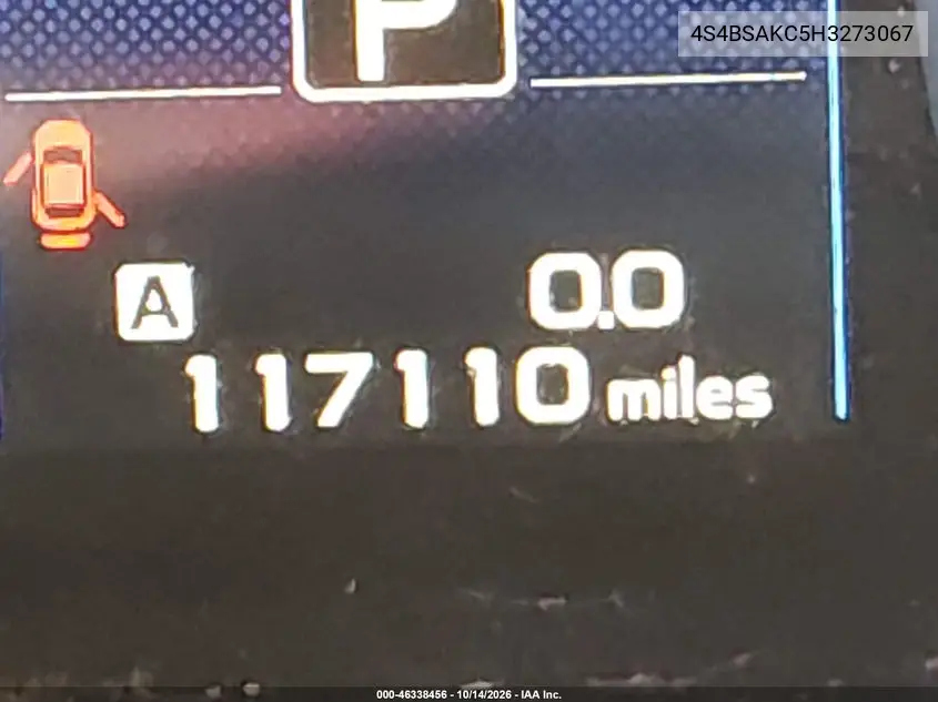 2017 SUBARU OUTBACK VIN 4S4BSAKC5H3273067 — фото 16