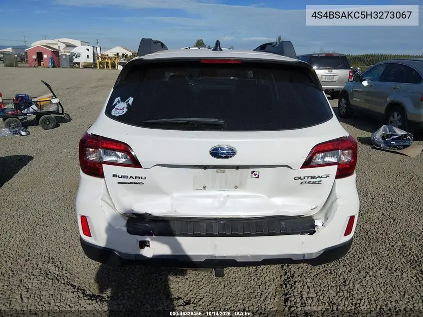 2017 SUBARU OUTBACK VIN 4S4BSAKC5H3273067 — фото 17