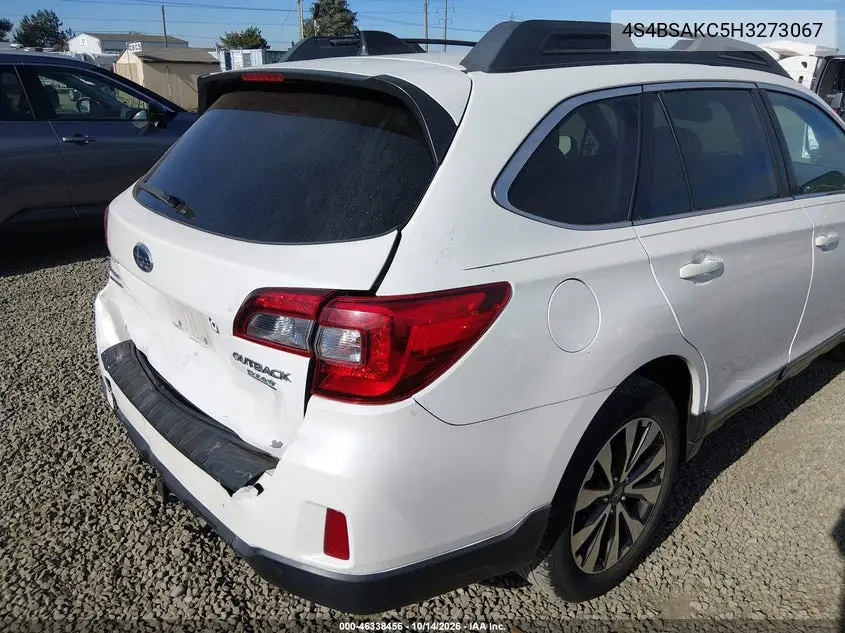 2017 SUBARU OUTBACK VIN 4S4BSAKC5H3273067 — фото 22