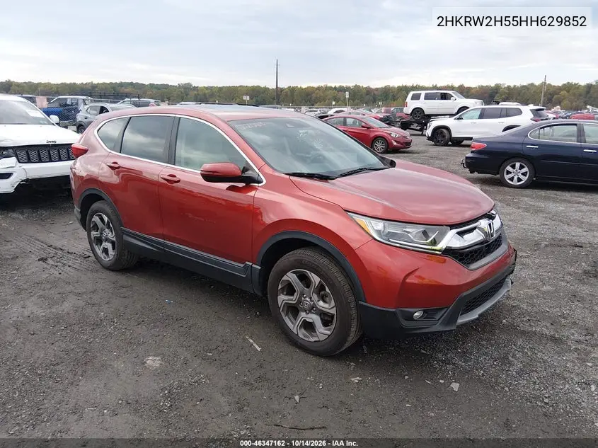 HONDA CR-V 2017, VIN 2HKRW2H55HH629852