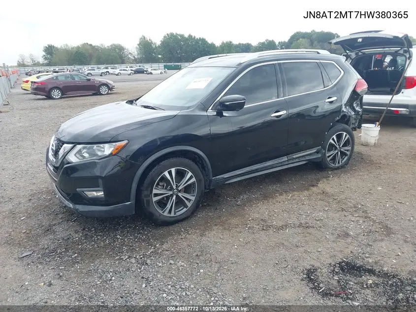 2017 NISSAN ROGUE VIN JN8AT2MT7HW380365 — фото 2