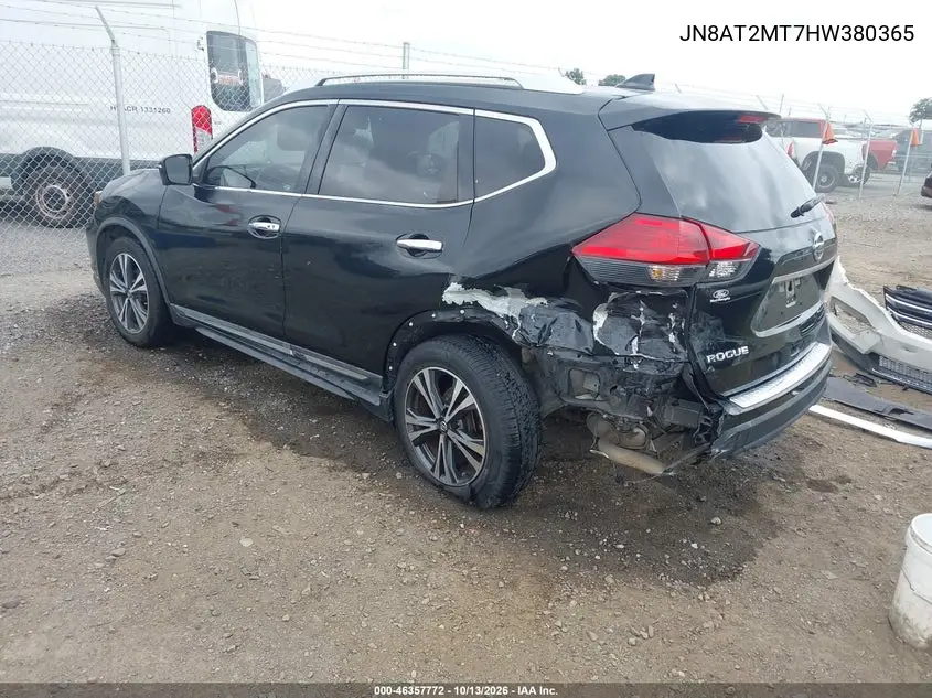 2017 NISSAN ROGUE VIN JN8AT2MT7HW380365 — фото 3