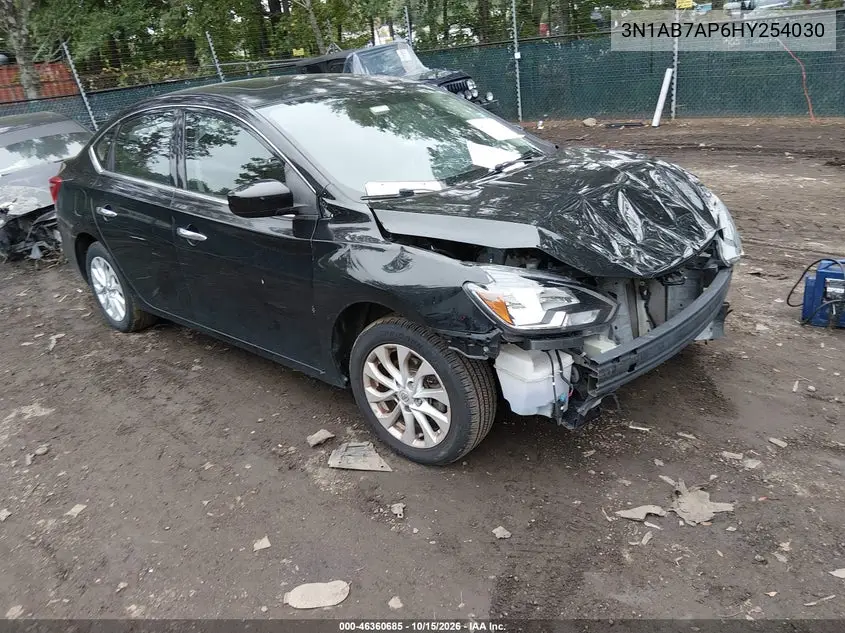 NISSAN SENTRA 2017, VIN 3N1AB7AP6HY254030