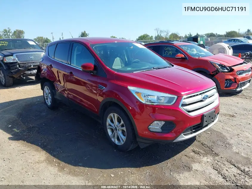 FORD ESCAPE 2017, VIN 1FMCU9GD6HUC71191
