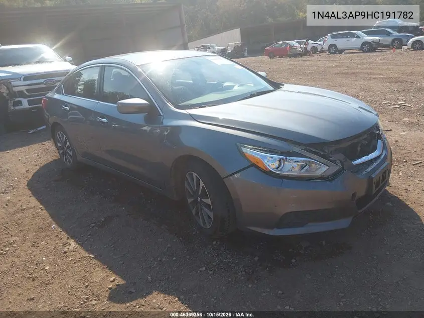 NISSAN ALTIMA 2017, VIN 1N4AL3AP9HC191782