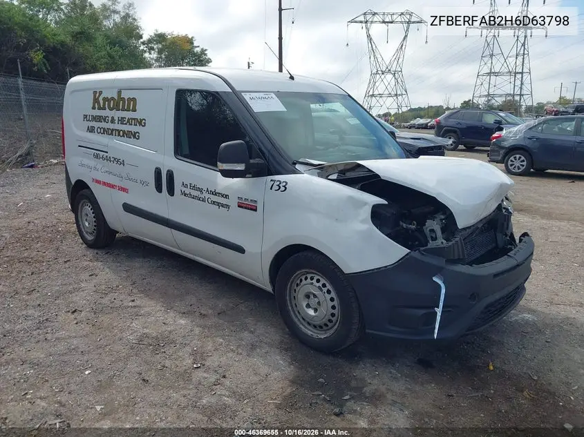 RAM PROMASTER CITY 2017, VIN ZFBERFAB2H6D63798