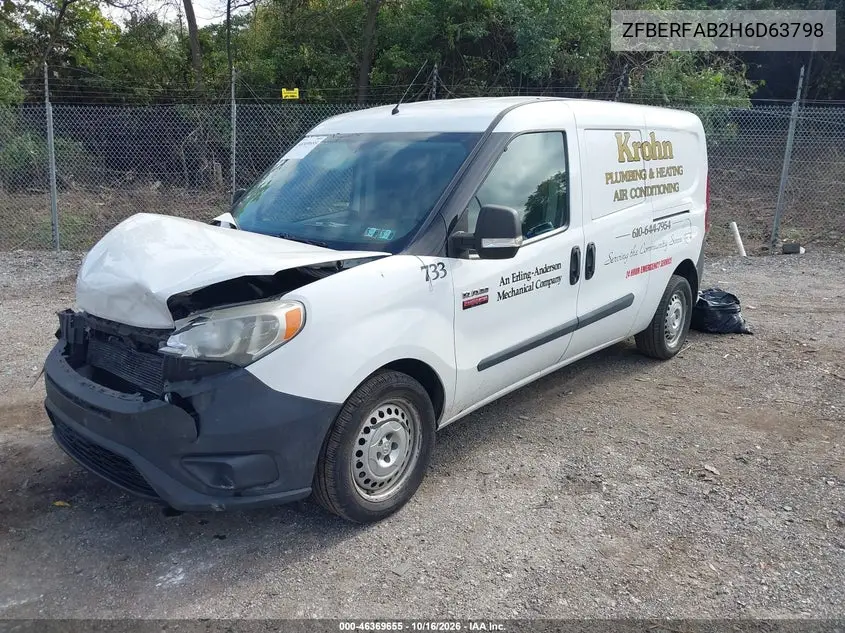 2017 RAM PROMASTER CITY VIN ZFBERFAB2H6D63798 — фото 2