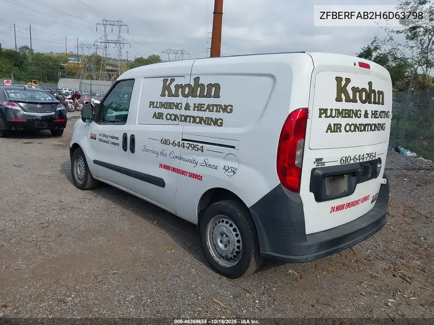 2017 RAM PROMASTER CITY VIN ZFBERFAB2H6D63798 — фото 3