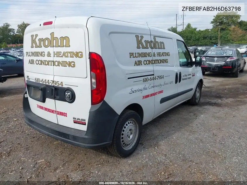 2017 RAM PROMASTER CITY VIN ZFBERFAB2H6D63798 — фото 4