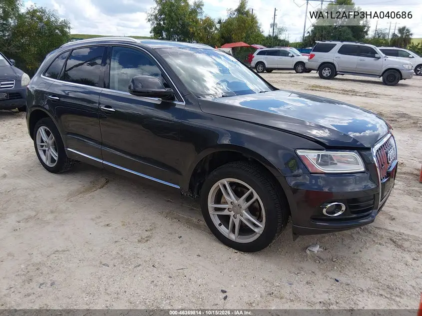 AUDI Q5 2017, VIN WA1L2AFP3HA040686