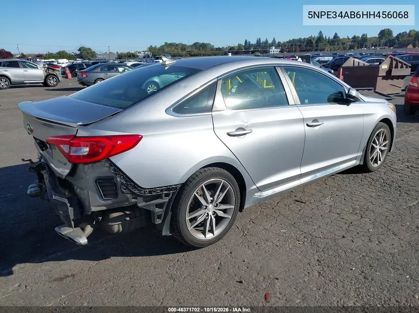 2017 HYUNDAI SONATA VIN 5NPE34AB6HH456068 — фото 4