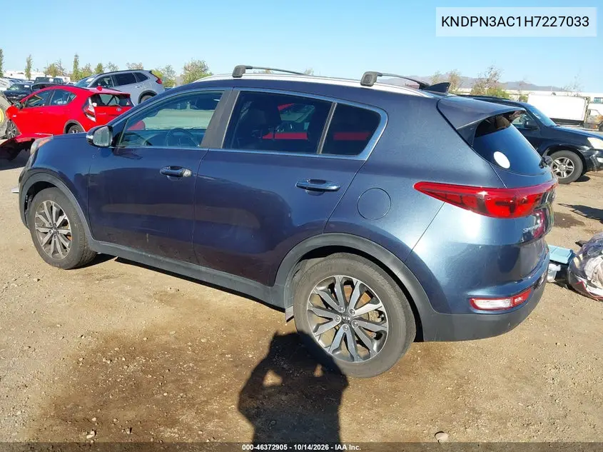 2017 KIA SPORTAGE VIN KNDPN3AC1H7227033 — фото 3