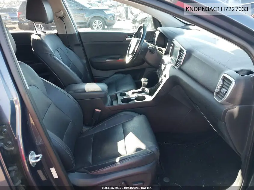 2017 KIA SPORTAGE VIN KNDPN3AC1H7227033 — фото 5