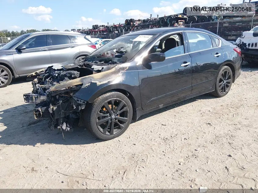 2017 NISSAN ALTIMA VIN 1N4AL3AP5HC250648 — фото 2
