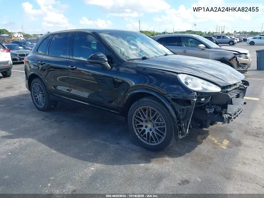 PORSCHE CAYENNE 2017, VIN WP1AA2A24HKA82455