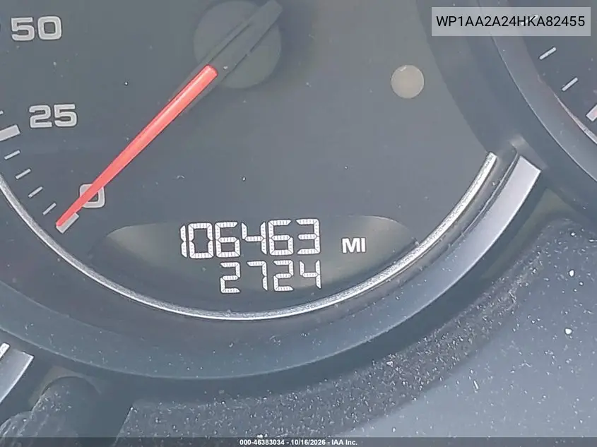 2017 PORSCHE CAYENNE VIN WP1AA2A24HKA82455 — фото 15