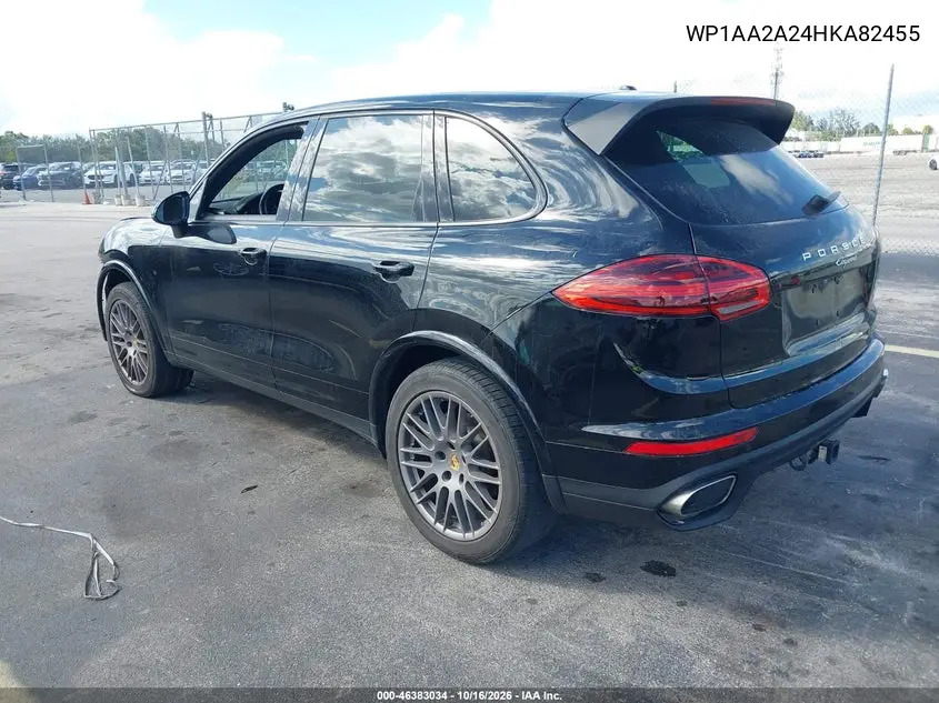 2017 PORSCHE CAYENNE VIN WP1AA2A24HKA82455 — фото 3