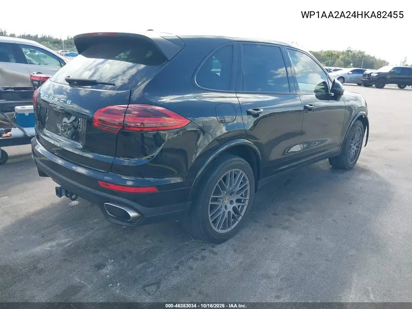 2017 PORSCHE CAYENNE VIN WP1AA2A24HKA82455 — фото 4