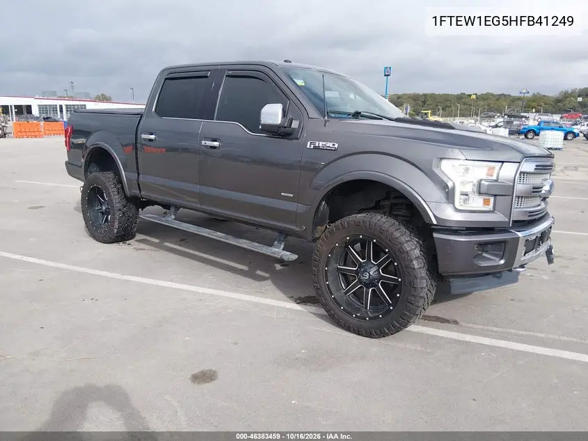 FORD F-150 2017, VIN 1FTEW1EG5HFB41249