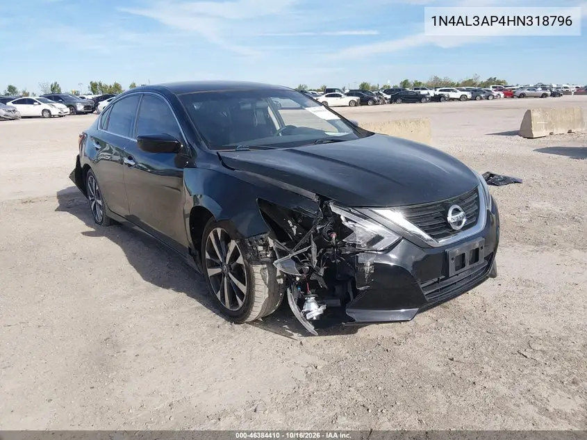 NISSAN ALTIMA 2017, VIN 1N4AL3AP4HN318796