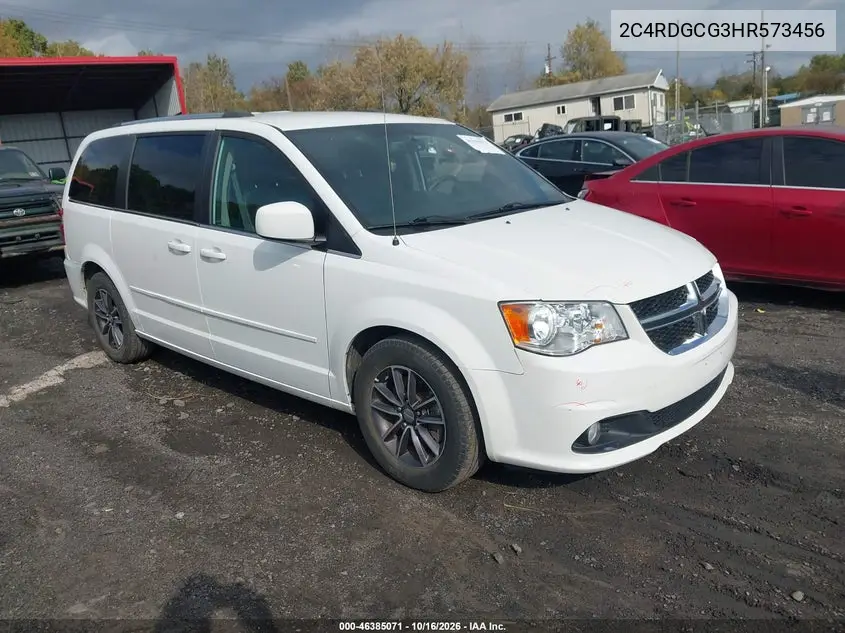DODGE CARAVAN 2017, VIN 2C4RDGCG3HR573456