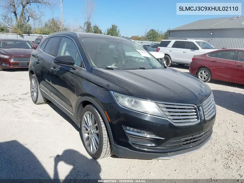 LINCOLN MKC 2017, VIN 5LMCJ3C9XHUL02110