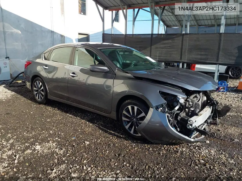 NISSAN ALTIMA 2017, VIN 1N4AL3AP2HC173334