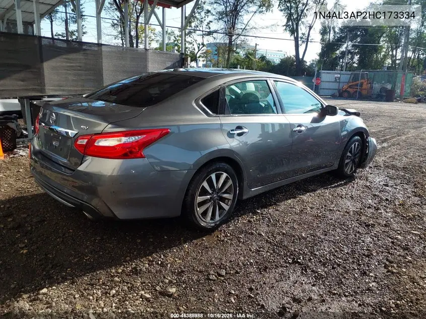 2017 NISSAN ALTIMA VIN 1N4AL3AP2HC173334 — фото 4