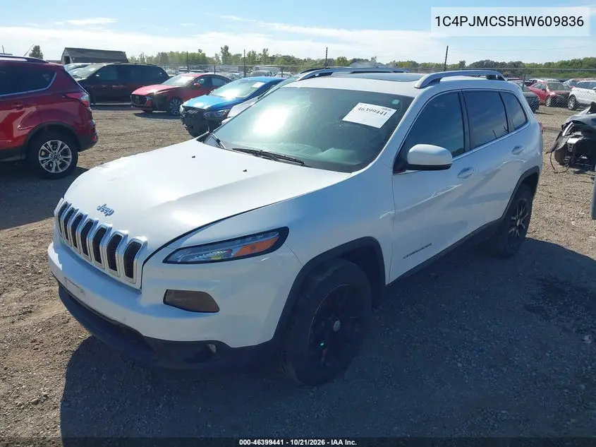 2017 JEEP CHEROKEE VIN 1C4PJMCS5HW609836 — фото 2