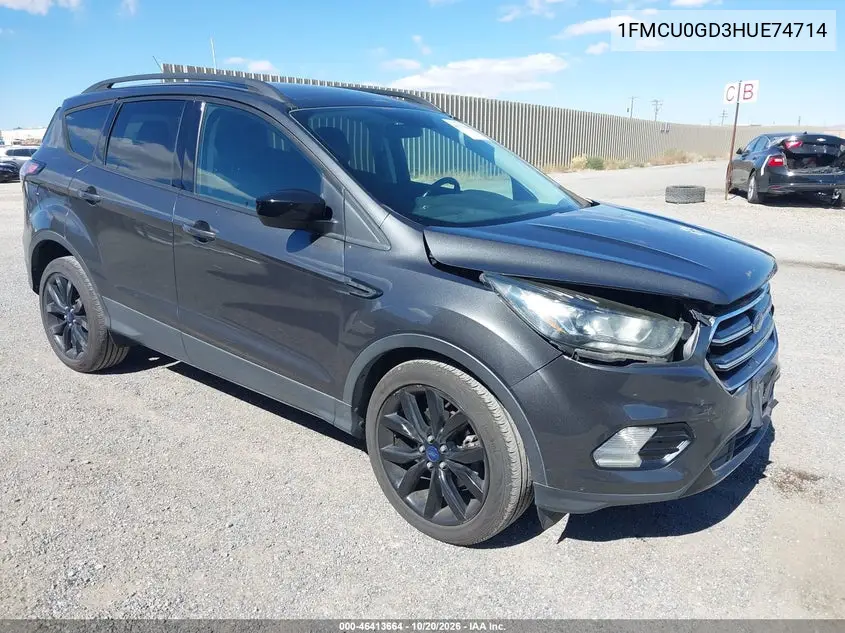 FORD ESCAPE 2017, VIN 1FMCU0GD3HUE74714