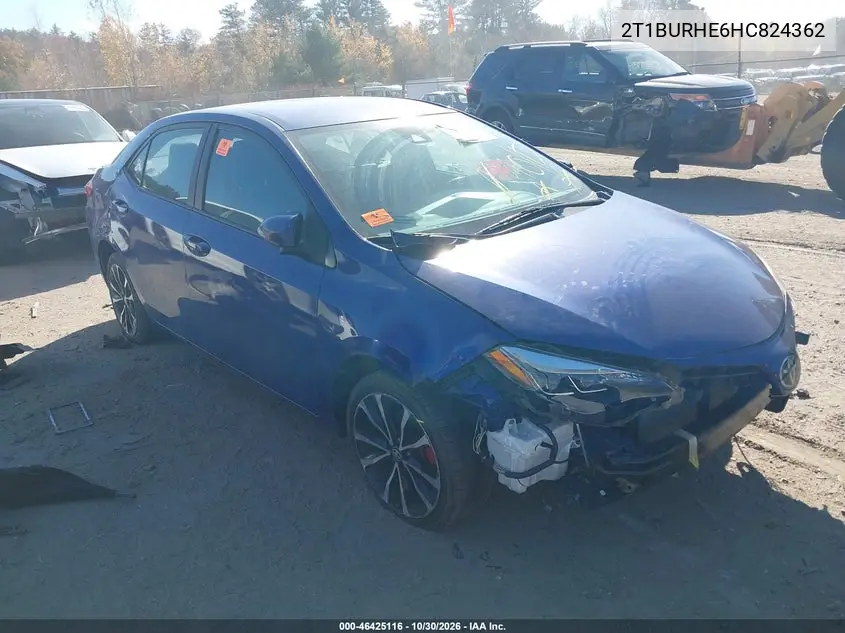 TOYOTA COROLLA 2017, VIN 2T1BURHE6HC824362
