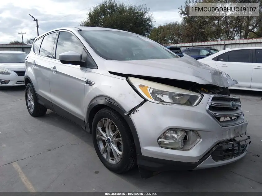 FORD ESCAPE 2017, VIN 1FMCU0GD8HUC49107