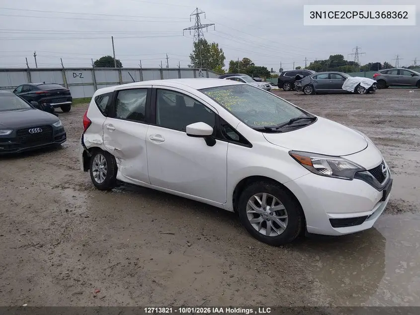 NISSAN NOTE 2018, VIN 3N1CE2CP5JL368362