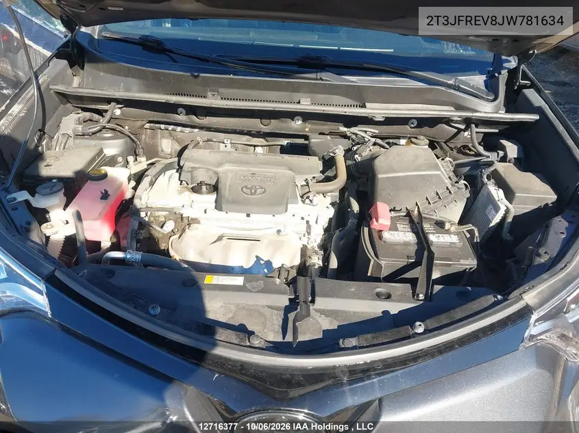 2018 TOYOTA RAV 4 VIN 2T3JFREV8JW781634 — фото 10