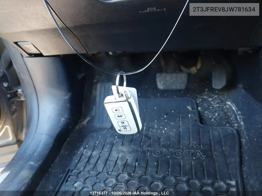 2018 TOYOTA RAV 4 VIN 2T3JFREV8JW781634 — фото 11