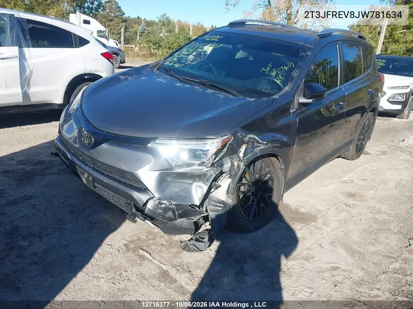2018 TOYOTA RAV 4 VIN 2T3JFREV8JW781634 — фото 2