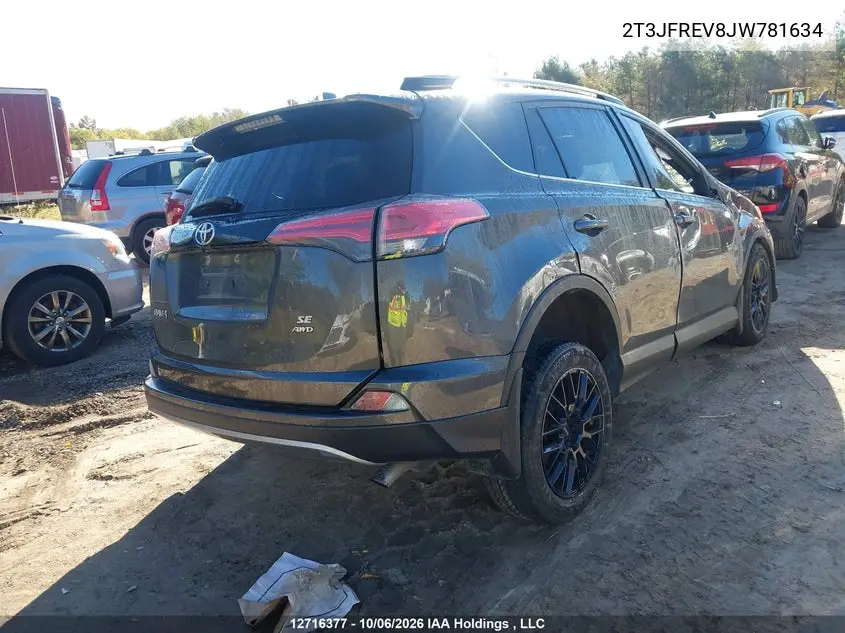 2018 TOYOTA RAV 4 VIN 2T3JFREV8JW781634 — фото 4