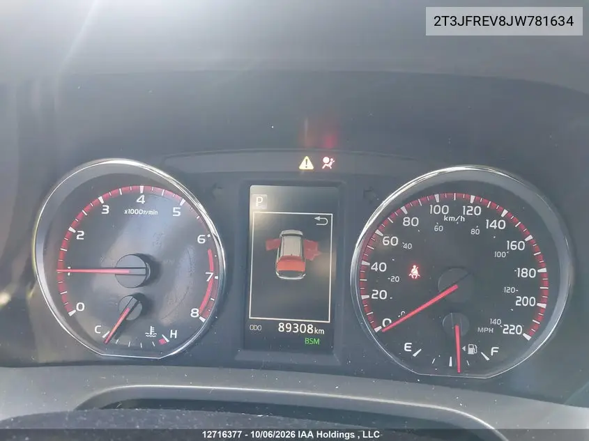 2018 TOYOTA RAV 4 VIN 2T3JFREV8JW781634 — фото 7