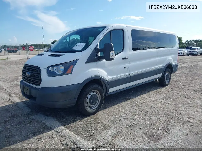 2018 FORD TRANSIT VIN 1FBZX2YM2JKB36033 — фото 2
