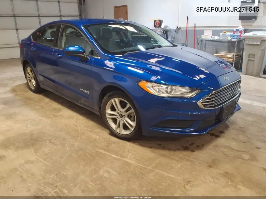 FORD FUSION 2018, VIN 3FA6P0UUXJR271545