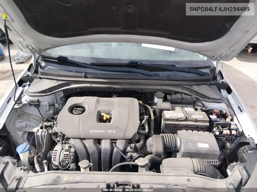 2018 HYUNDAI ELANTRA VIN 5NPD84LF4JH294489 — фото 10