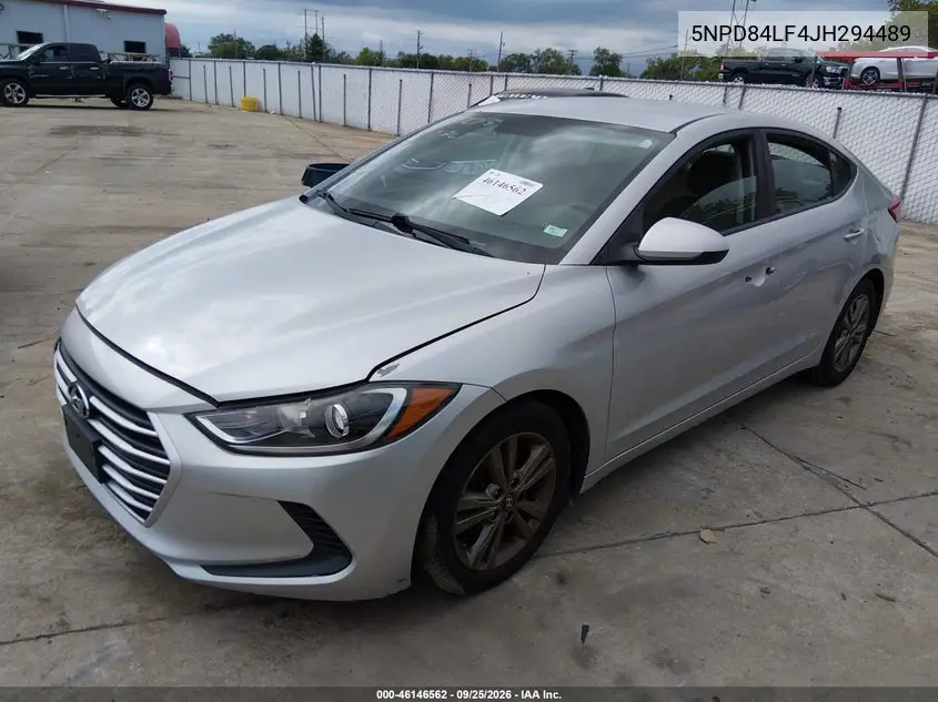 2018 HYUNDAI ELANTRA VIN 5NPD84LF4JH294489 — фото 2