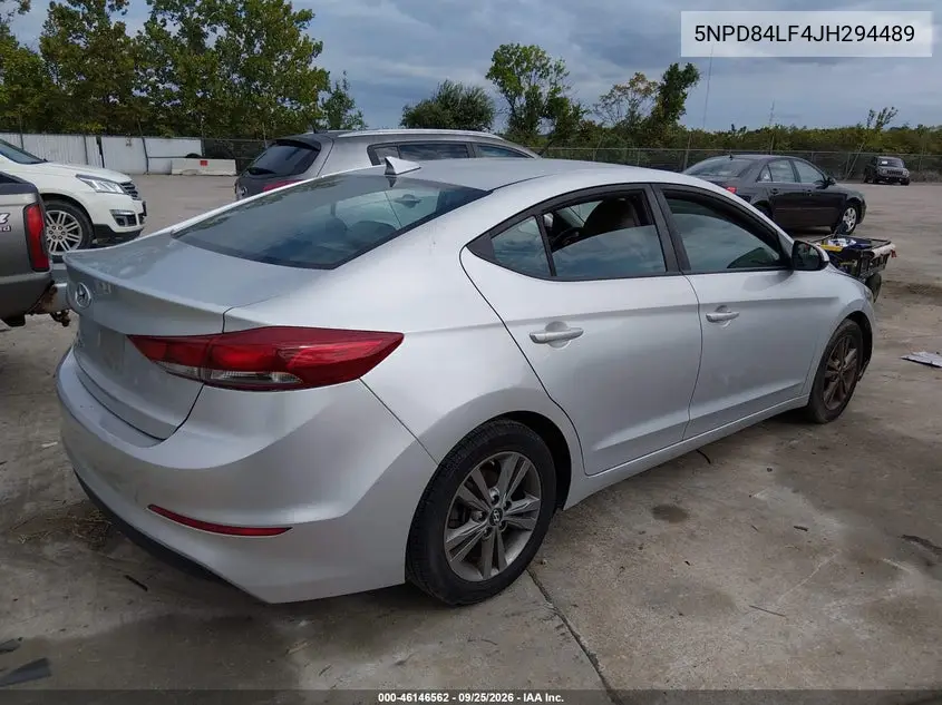 2018 HYUNDAI ELANTRA VIN 5NPD84LF4JH294489 — фото 4