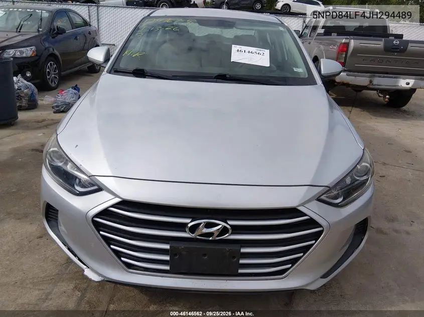 2018 HYUNDAI ELANTRA VIN 5NPD84LF4JH294489 — фото 6