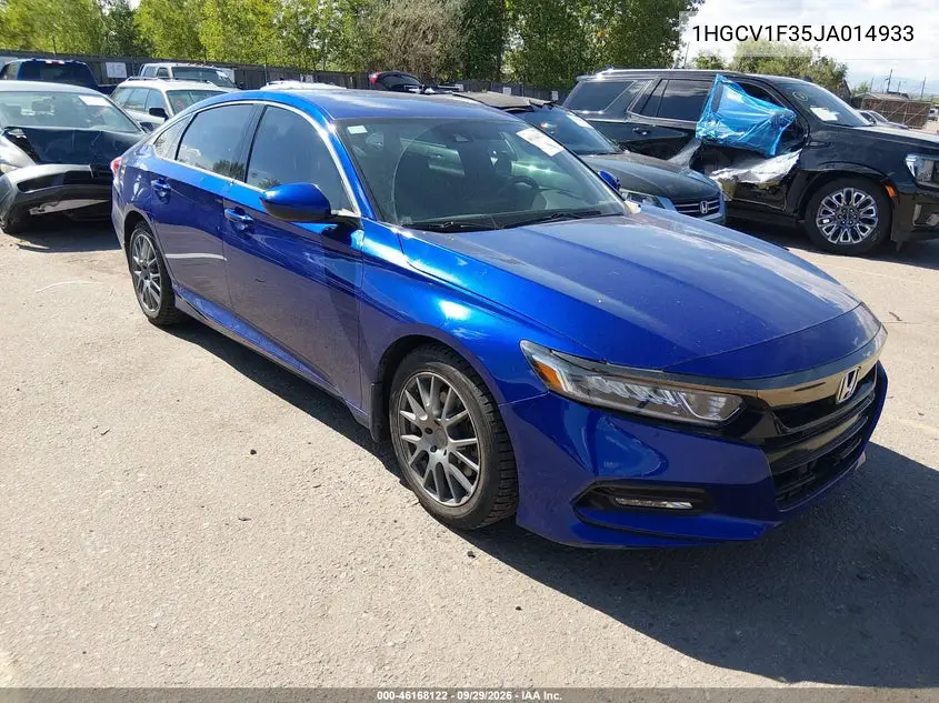 HONDA ACCORD 2018, VIN 1HGCV1F35JA014933
