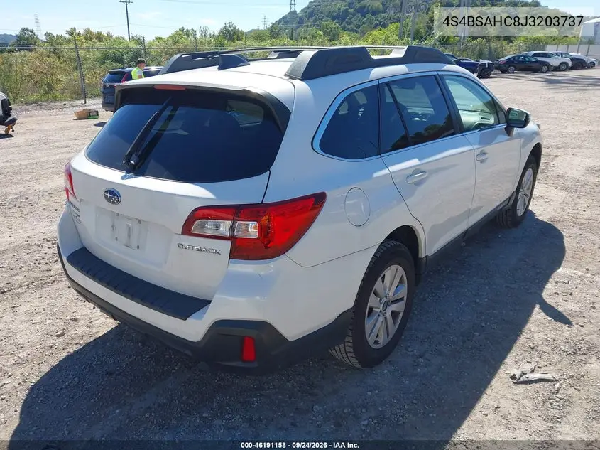 2018 SUBARU OUTBACK VIN 4S4BSAHC8J3203737 — фото 4