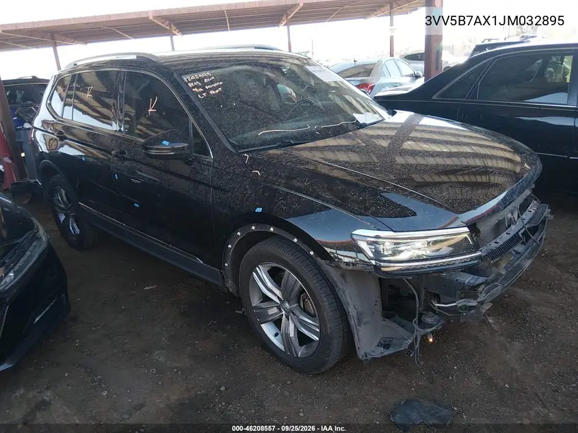 VOLKSWAGEN TIGUAN 2018, VIN 3VV5B7AX1JM032895