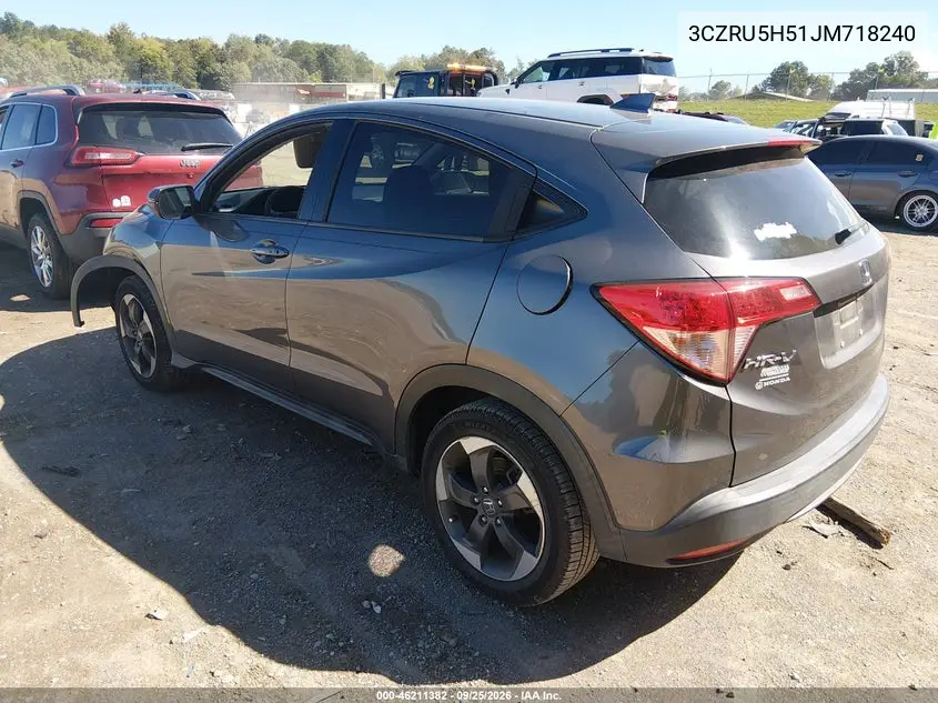 2018 HONDA HR-V VIN 3CZRU5H51JM718240 — фото 3