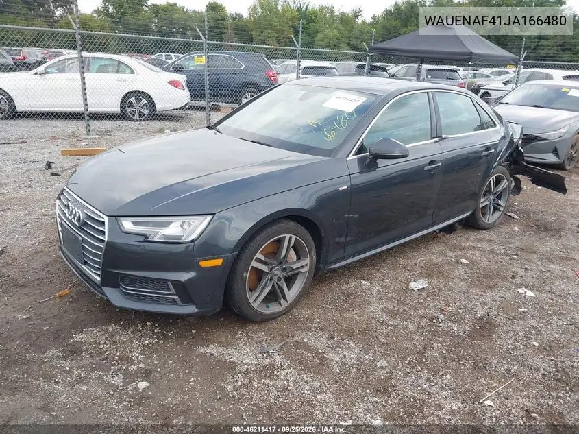 2018 AUDI A4 VIN WAUENAF41JA166480 — фото 2