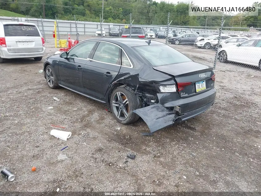 2018 AUDI A4 VIN WAUENAF41JA166480 — фото 3